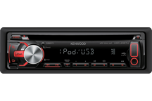 KDC-4057UR - USB-CD-Receiver mit iPod-Steuerung und roter Tastenbeleuchtung