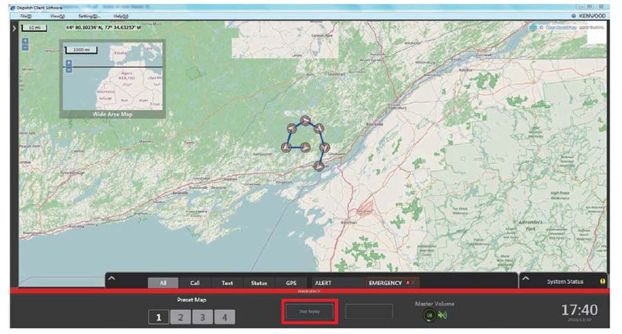 Açık-Sokak Haritası'nda KAS-20 GPS konumu yeniden oynatma